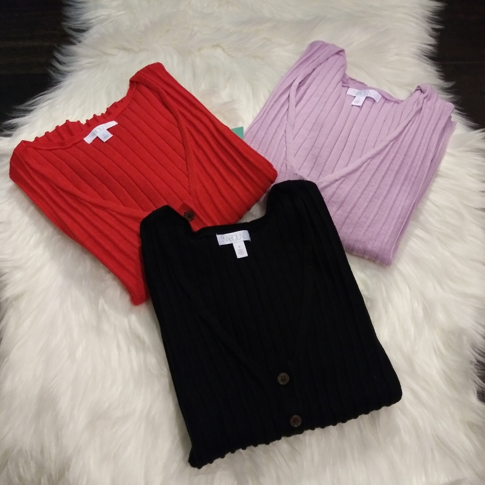 ❤ Red Cropped Ribbed Sweater❤ - Picture 5 of 5
